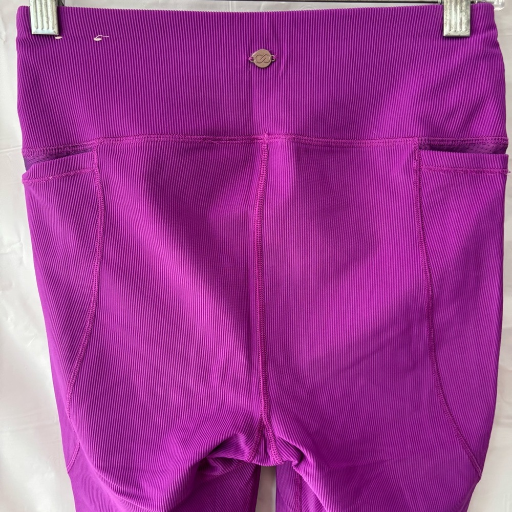 NWOT CALIA by Carrie Underwood High Rise Purple Leggings Ribbed SZ S - Picture 10 of 12